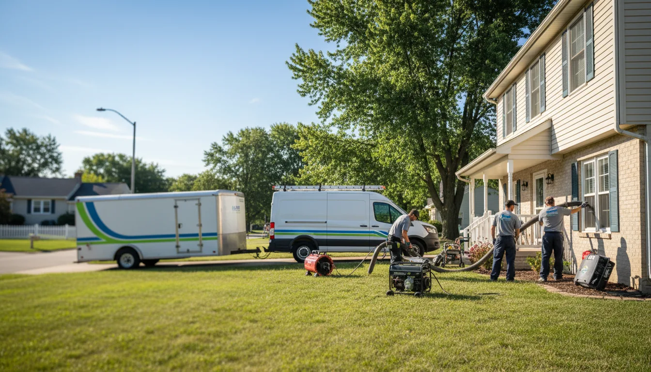 Flooded Basement Restoration And Cleanup With Repair in Adamsville, OH near me